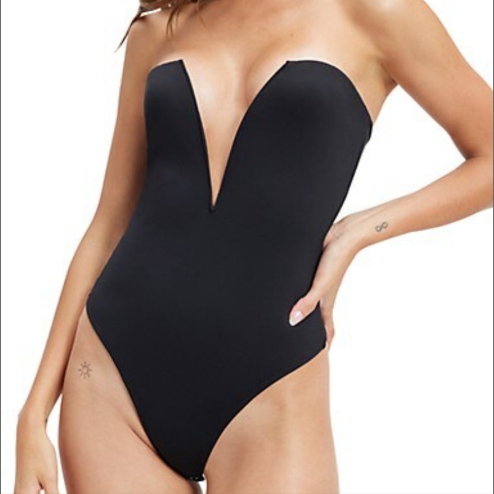 Good American Bodysuit(Scuba Plunging Strapless Bodysuit)